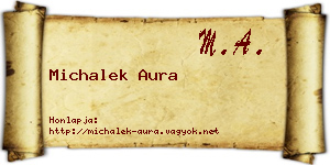 Michalek Aura névjegykártya